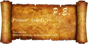 Posner Eugén névjegykártya